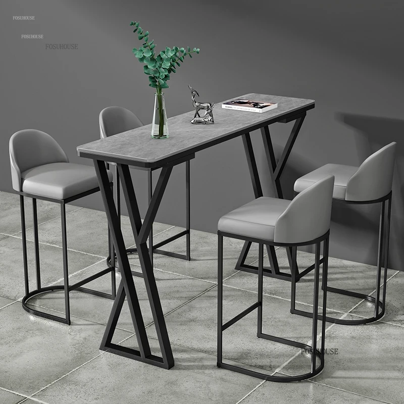 Commercial Kitchen Counter - #Light Luxury Slate Bar Tables Household