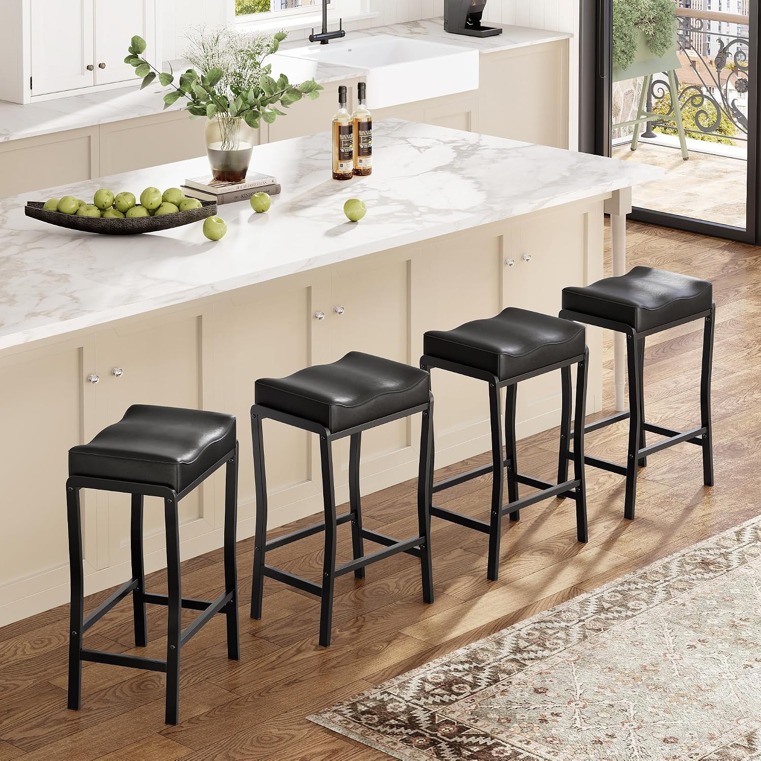 Commercial Kitchen Island - Counter Height Bar Stools Set Of