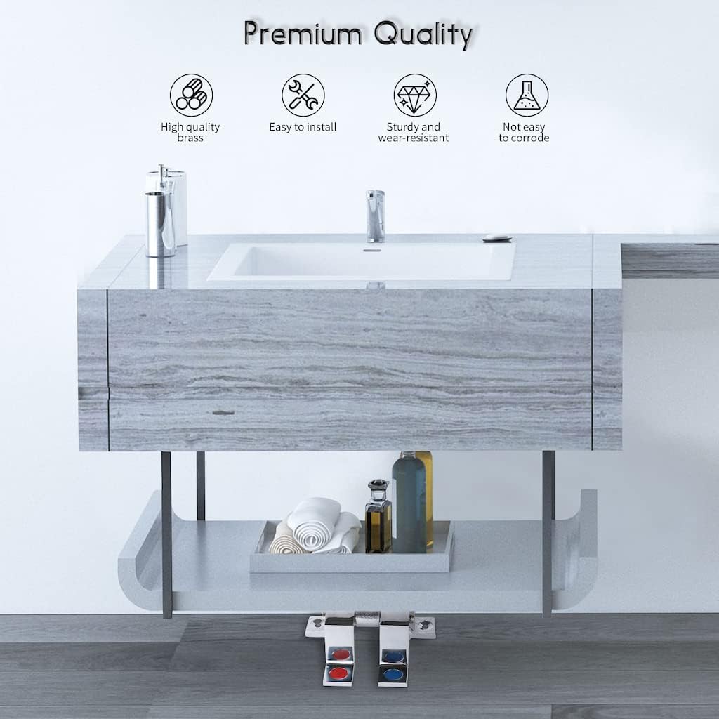 Brass Dual Handle Hot & Cold F - Commercial Kitchen Design ulasan dan harga