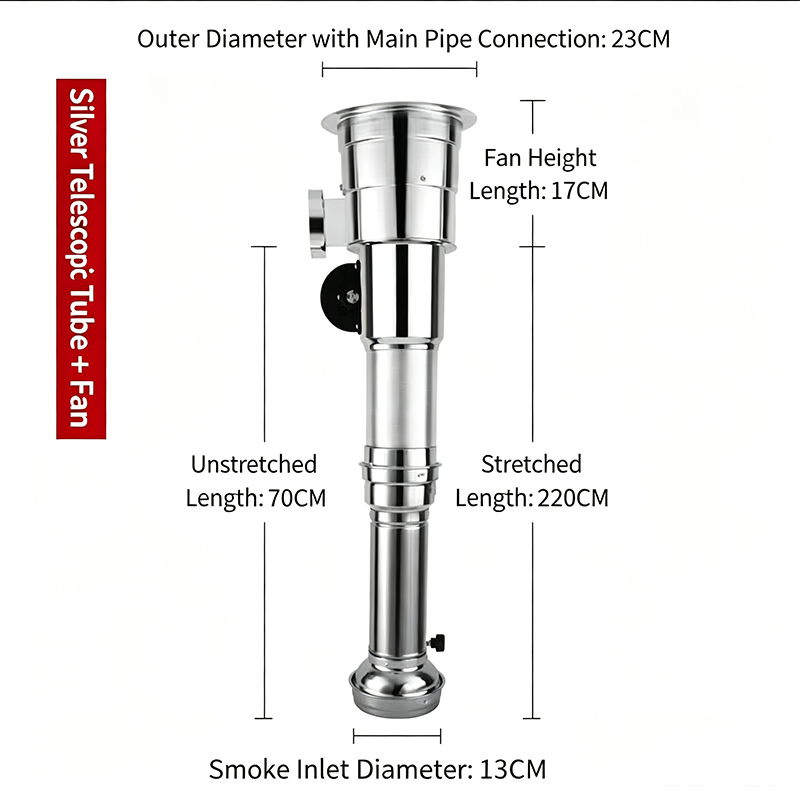 Practical85W silent fan Restau - Commercial Exhaust Hood ulasan dan harga