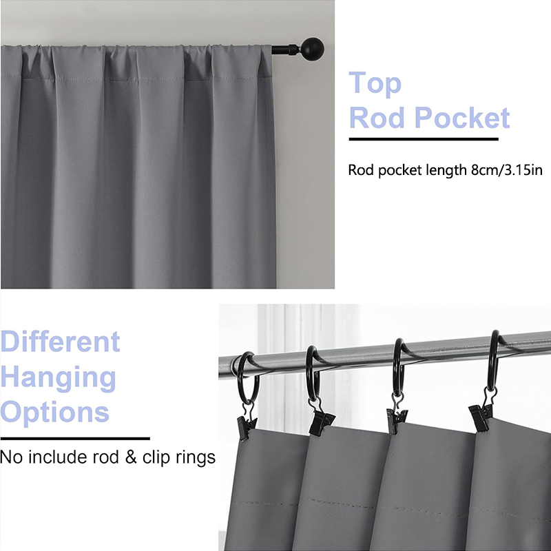 1pc 100% Blackout Curtain with - Commercial Kitchen Canopy ulasan dan harga