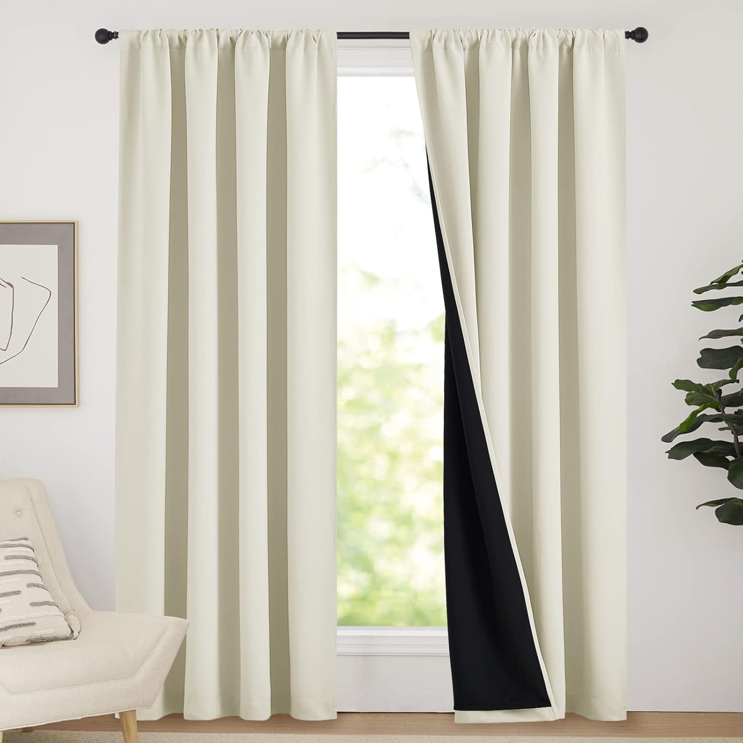 1pc 100% Blackout Curtain with - Commercial Kitchen Canopy ulasan dan harga