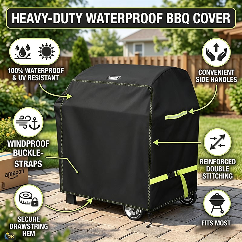 420D Outdoor Barbecue Cover, M - Commercial Kitchen Hood Cleaning ulasan dan harga