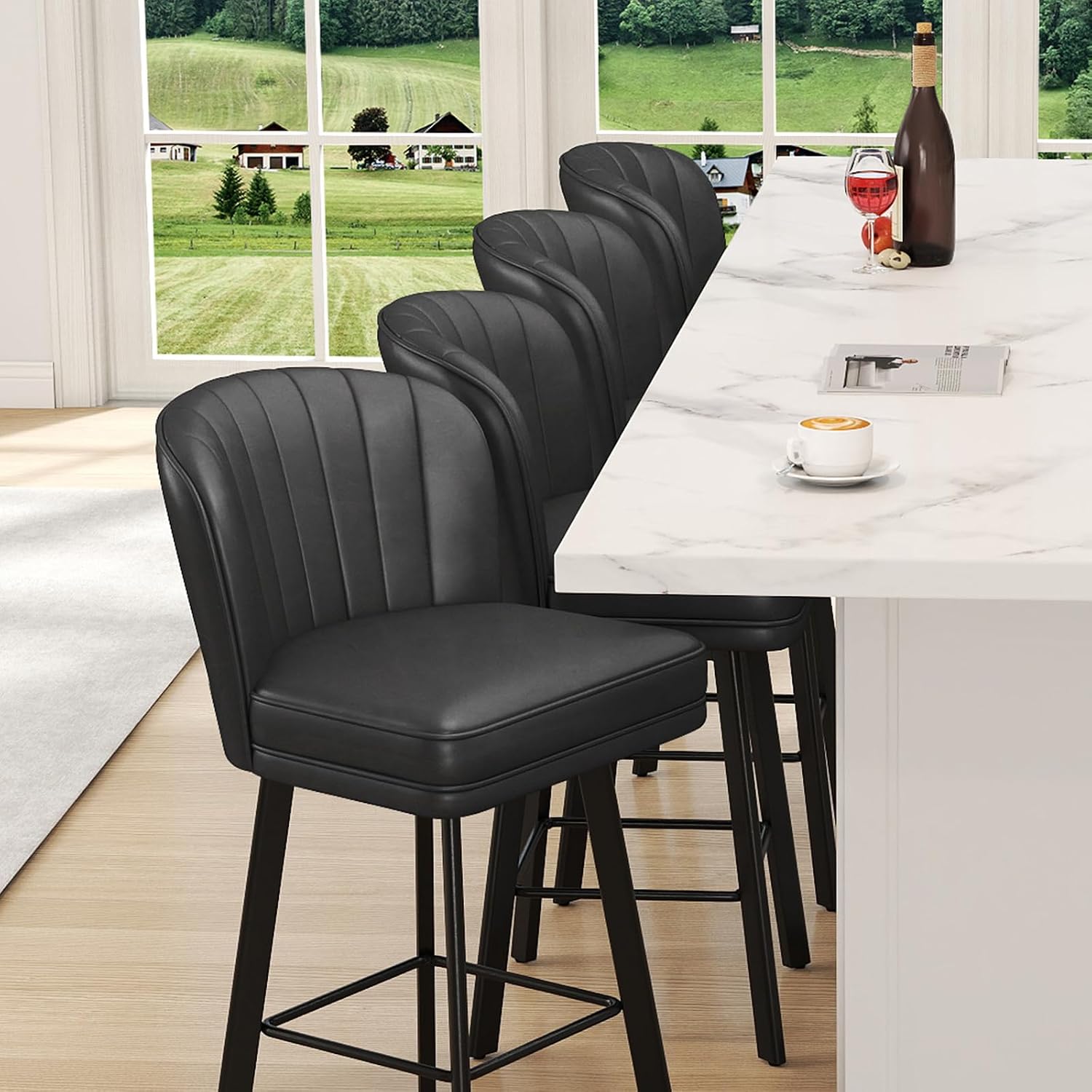 Modern Swivel Counter Height B - Commercial Kitchen Island ulasan dan harga