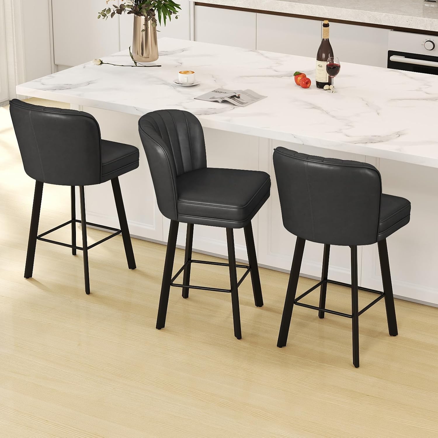 Modern Swivel Counter Height B - Commercial Kitchen Island ulasan dan harga