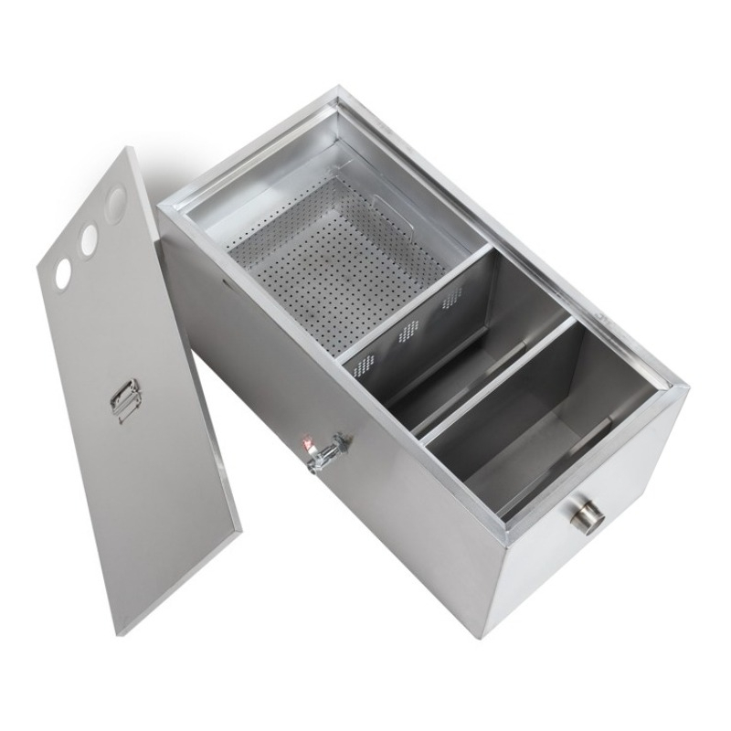 Stainless steel grease trap oi - Commercial Kitchen Grease Trap ulasan dan harga