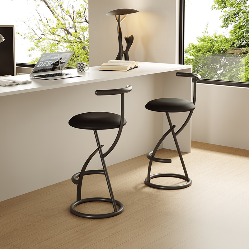 Nordic Modern Bar Stool with B - Commercial Kitchen Design ulasan dan harga