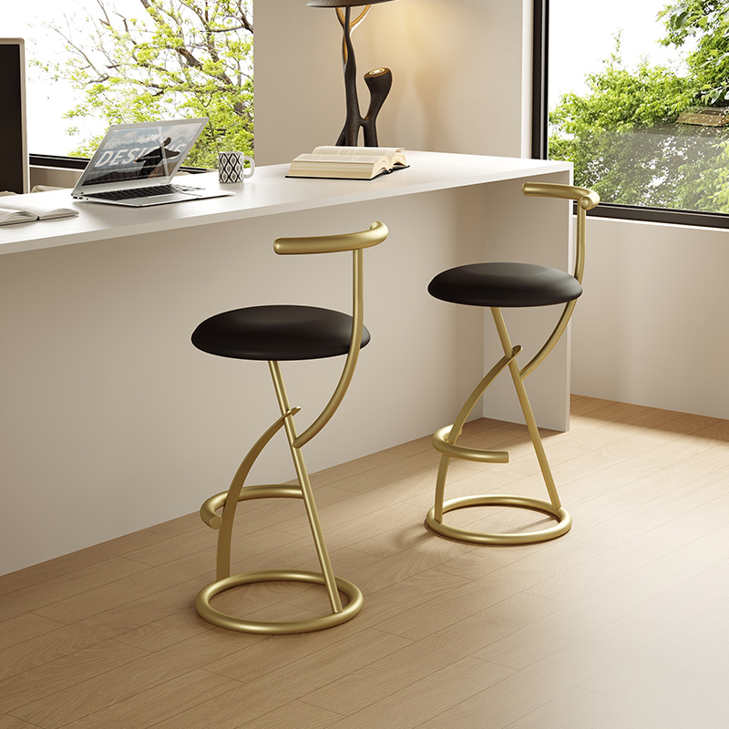 Nordic Modern Bar Stool with B - Commercial Kitchen Design ulasan dan harga