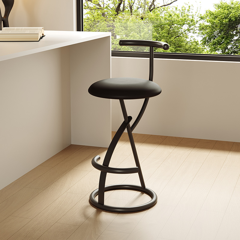 Nordic Modern Bar Stool with B - Commercial Kitchen Design ulasan dan harga