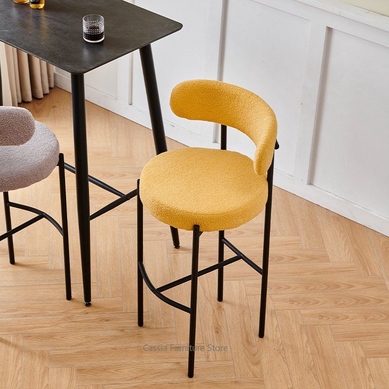Bar Stool with Backrest for Ki - Commercial Kitchen Counter ulasan dan harga
