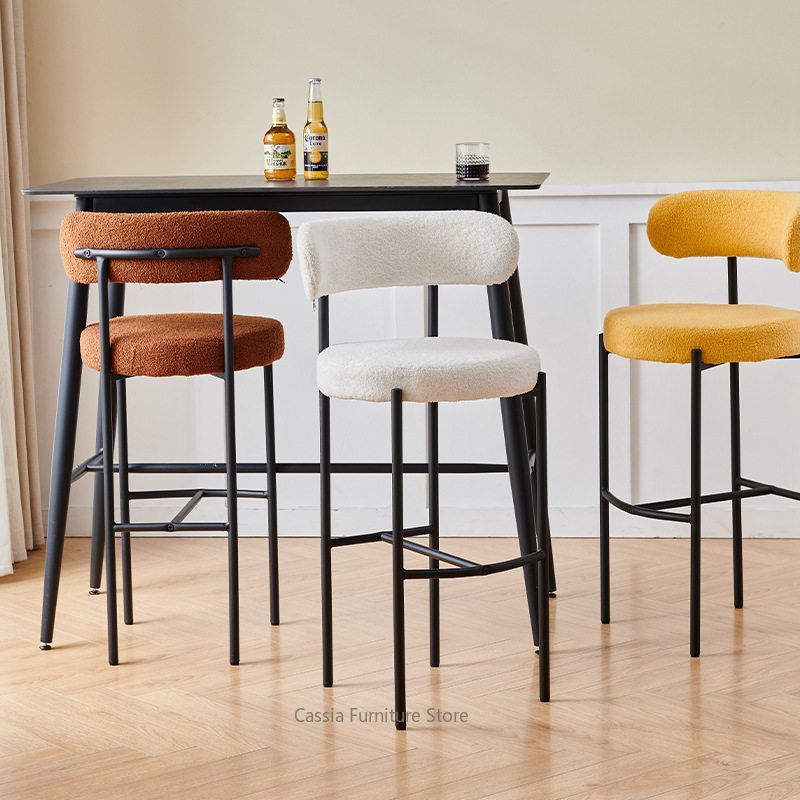 Bar Stool with Backrest for Ki - Commercial Kitchen Counter ulasan dan harga