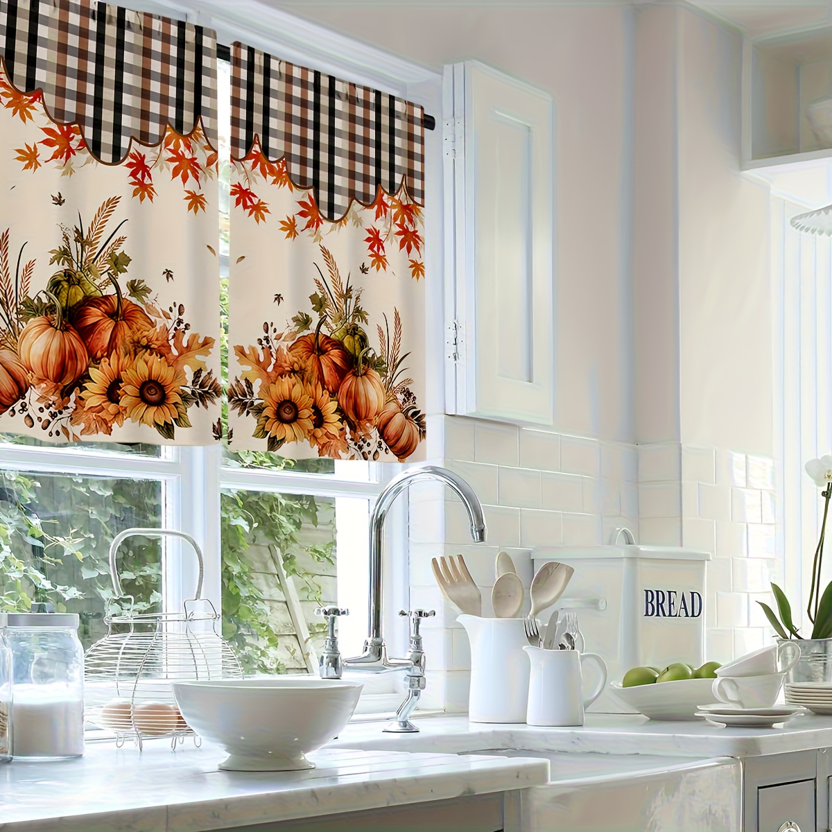  Fall Leaves Pumpkin Sunflower - Commercial Kitchen Canopy ulasan dan harga