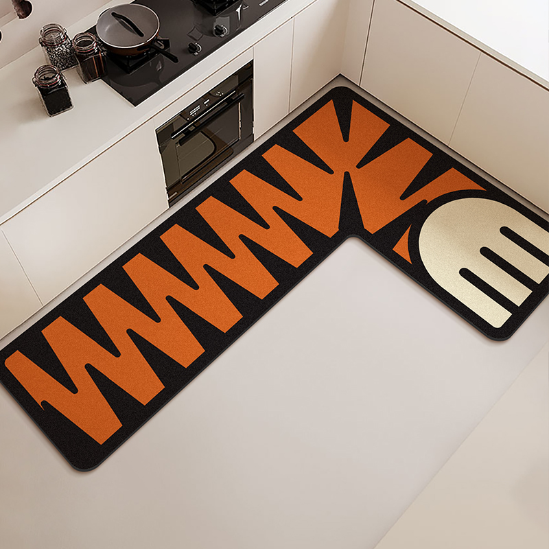 L-shaped Kitchen Floor Mat Wat - Commercial Kitchen Vinyl ulasan dan harga