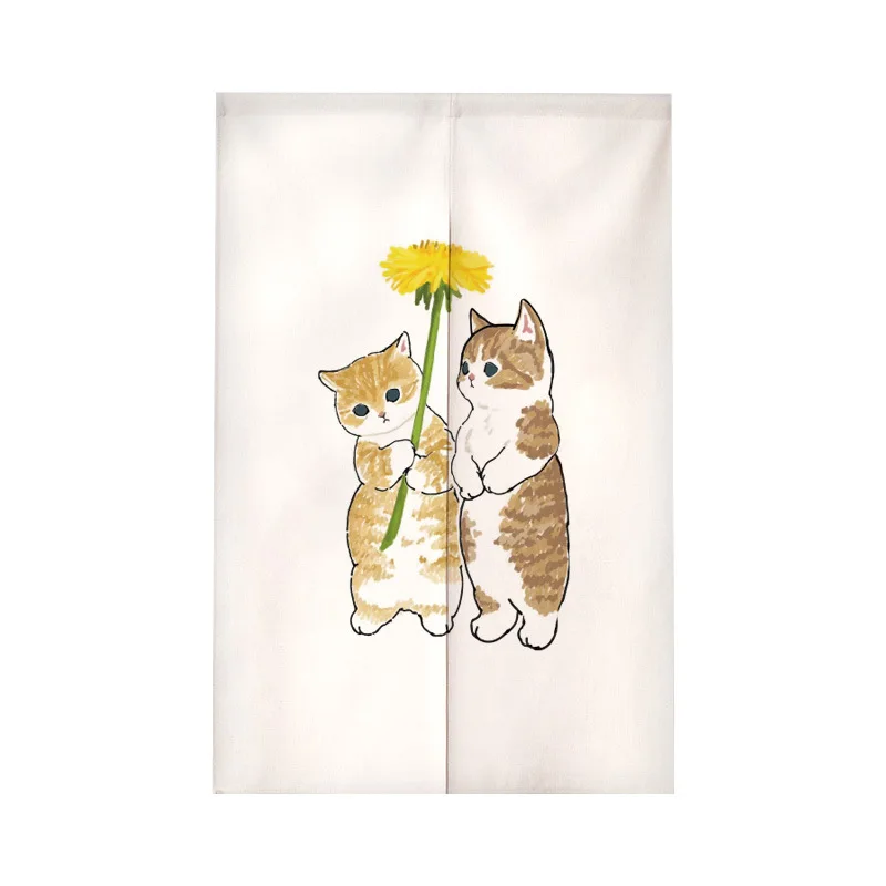 Funny Cat Japanese Door Curtai - Commercial Kitchen Canopy ulasan dan harga