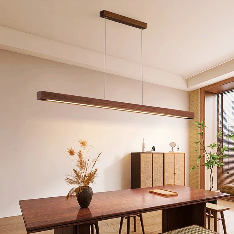 LED Pendant Light Nordic Wood  - Commercial Kitchen Island ulasan dan harga