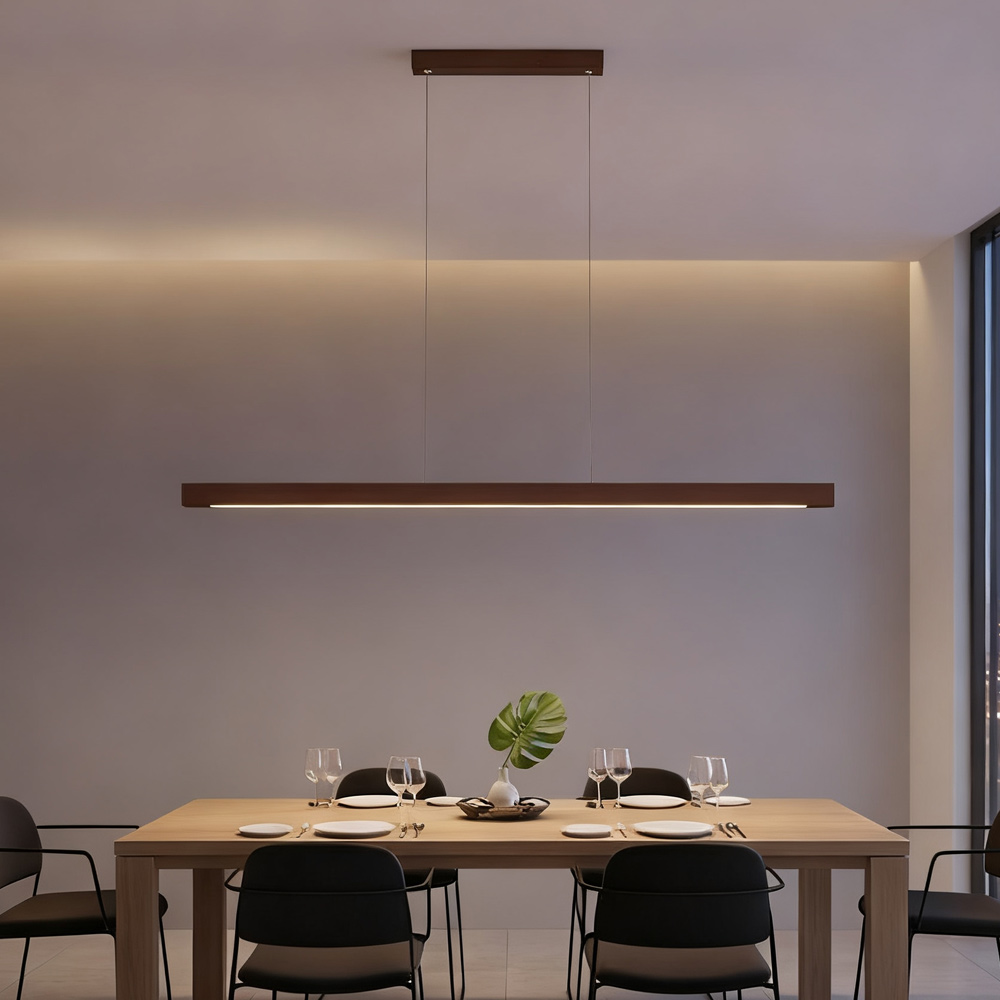 LED Pendant Light Nordic Wood  - Commercial Kitchen Island ulasan dan harga