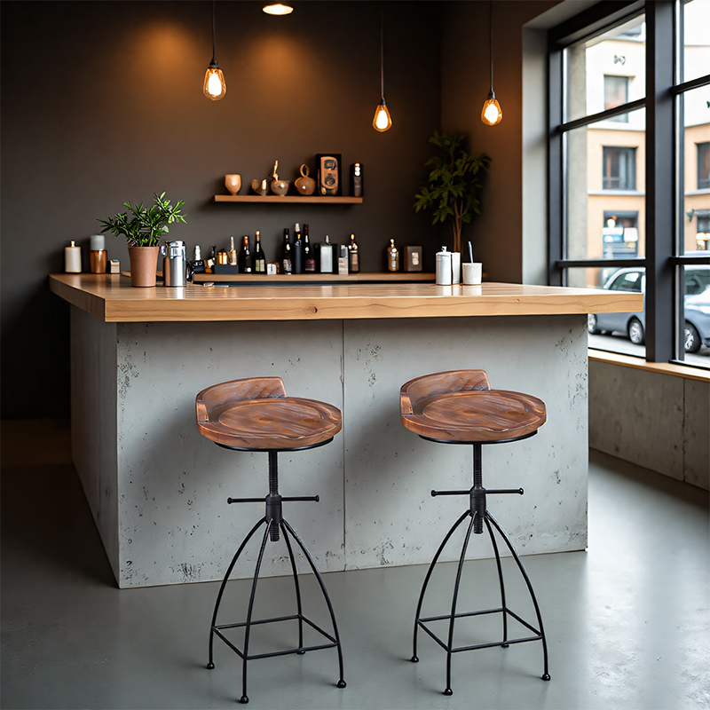 ‌Industrial Adjustable Bar Sto - Commercial Kitchen Island ulasan dan harga