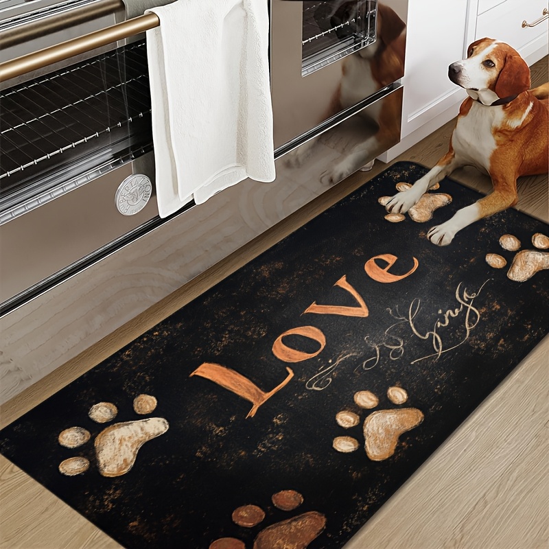 Cat Dog Paw Print Pattern Kitc - Commercial Kitchen Design ulasan dan harga
