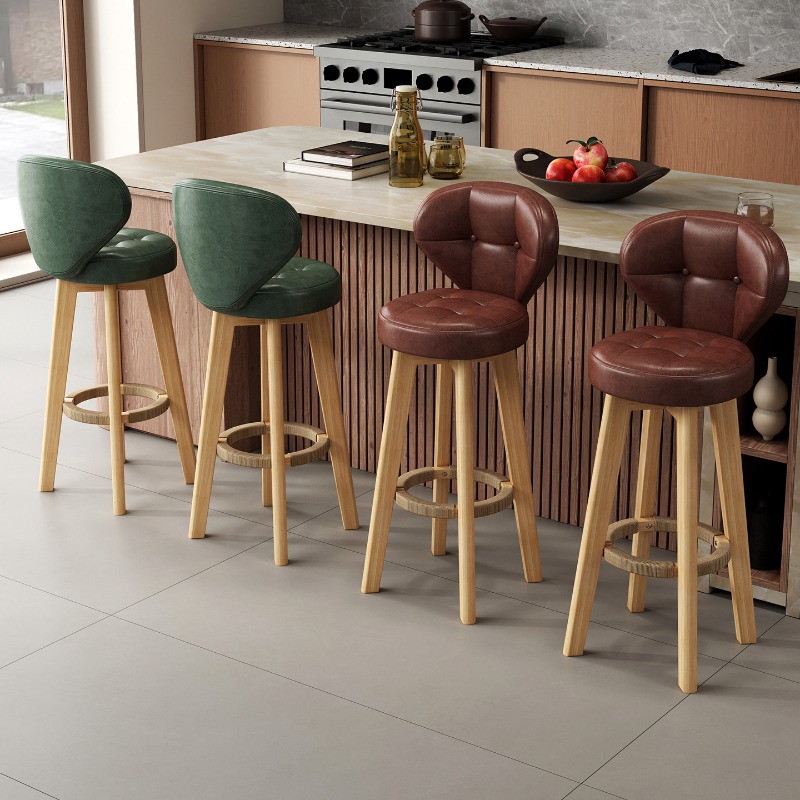 Wooden Legs Unique Bar Stools  - Commercial Kitchen Design ulasan dan harga