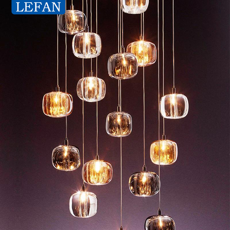 Modern Crystal LED Chandelier  - Commercial Kitchen Island ulasan dan harga