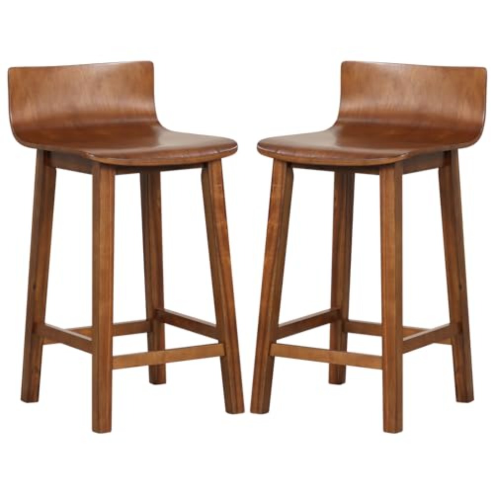 24.5-inch Solid Wood Bar Stool - Commercial Kitchen Island ulasan dan harga