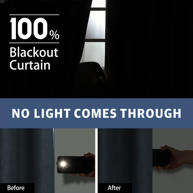 Linen 100% Blackout Curtains F - Commercial Kitchen Canopy ulasan dan harga