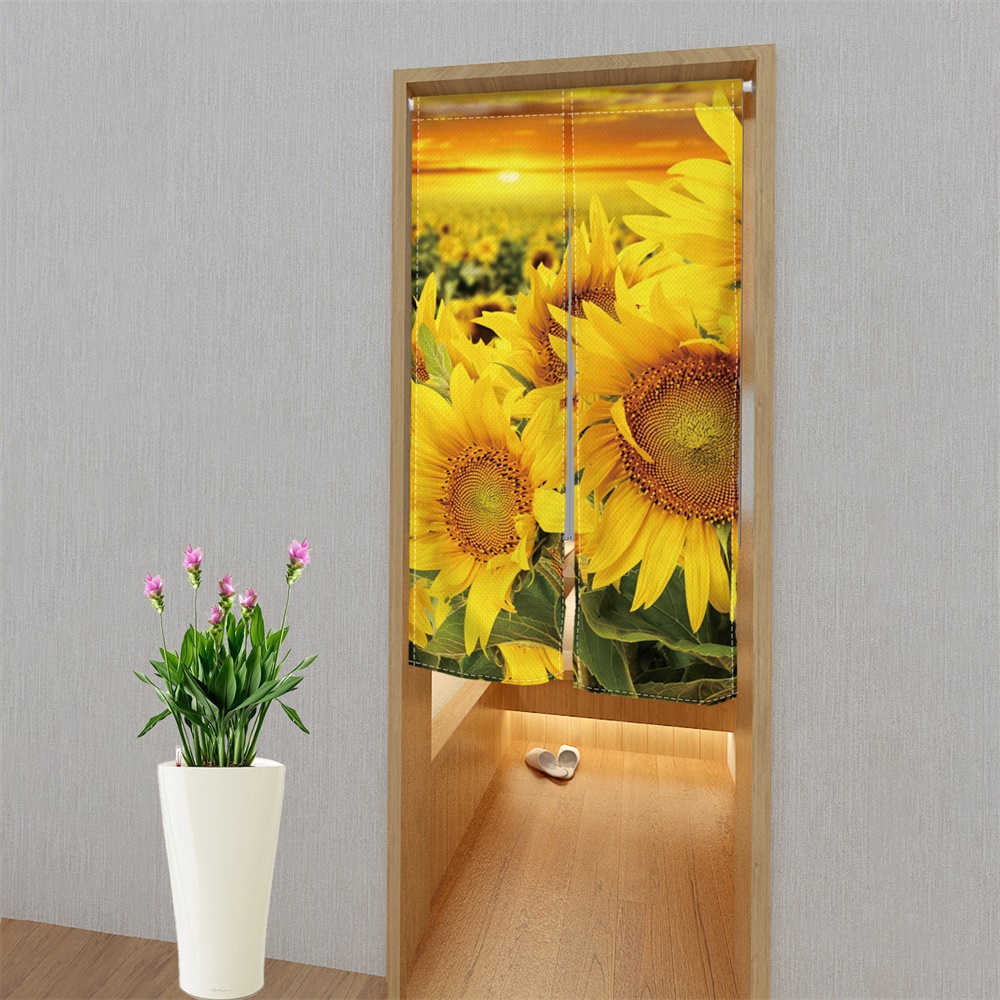 Pastoral Sunflower Flower Bedr - Commercial Kitchen Canopy ulasan dan harga
