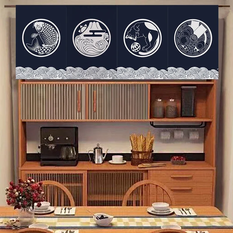 Japanese Short Curtain Decorat - Commercial Kitchen Canopy ulasan dan harga