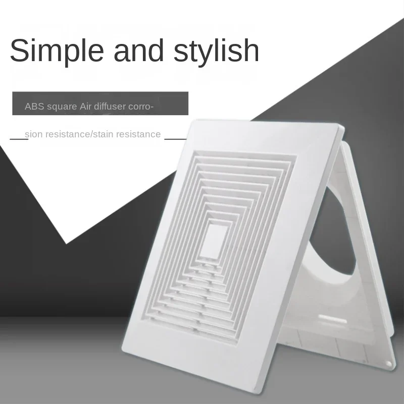 1PCS ABS Square Diffuser Air C - Commercial Exhaust Hood ulasan dan harga