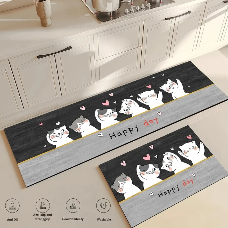 Cat Kitchen Corner  Long Floor - Commercial Kitchen Vinyl ulasan dan harga