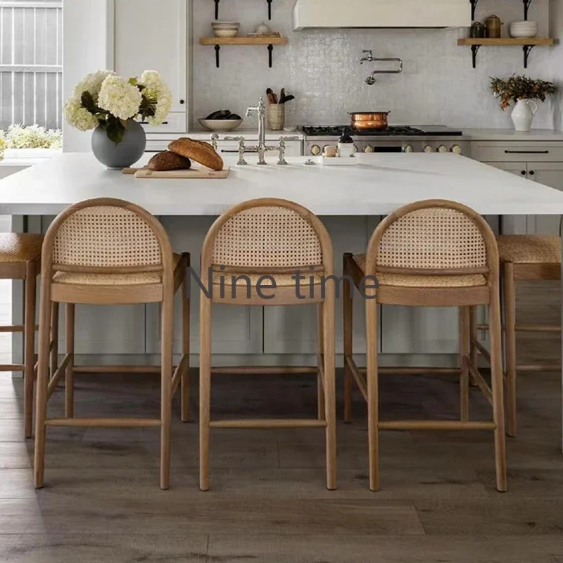 Solid Wood Rattan Kitchen Bar  - Commercial Kitchen Design ulasan dan harga