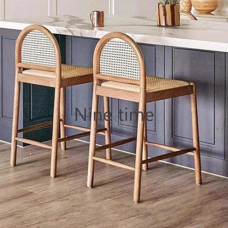Solid Wood Rattan Kitchen Bar  - Commercial Kitchen Design ulasan dan harga